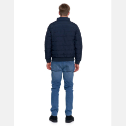 Męska BOMBERKA pikowana, kieszenie na zamek, MORAJ granatowa